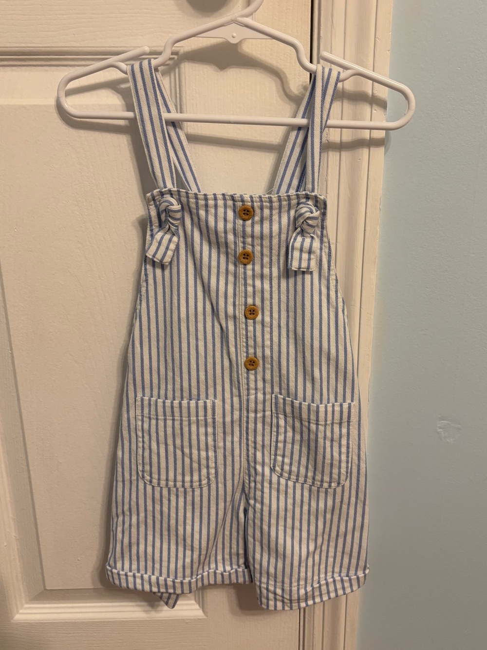 Striped Overalls